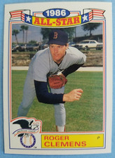 Roger Clemens Boston Red Sox 1986 Topps All-Star Game #21 Baseball Card