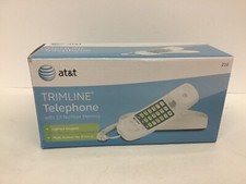 New AT T ATT210 Corded Trimline Telephone Phone White
