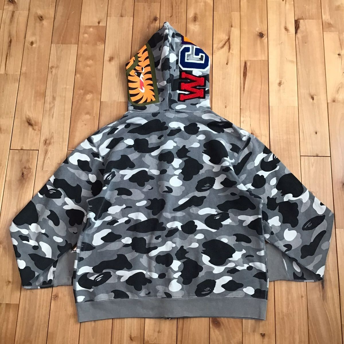 NFS limited BAPE camo Shark full zip hoodie A Bathing Ape