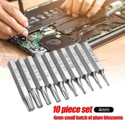 10x Torx Bit Set CR-V T3 T4 T5 T6 T7 T8 T9 T10 T15 T20 Schraubendreher Handy Bit