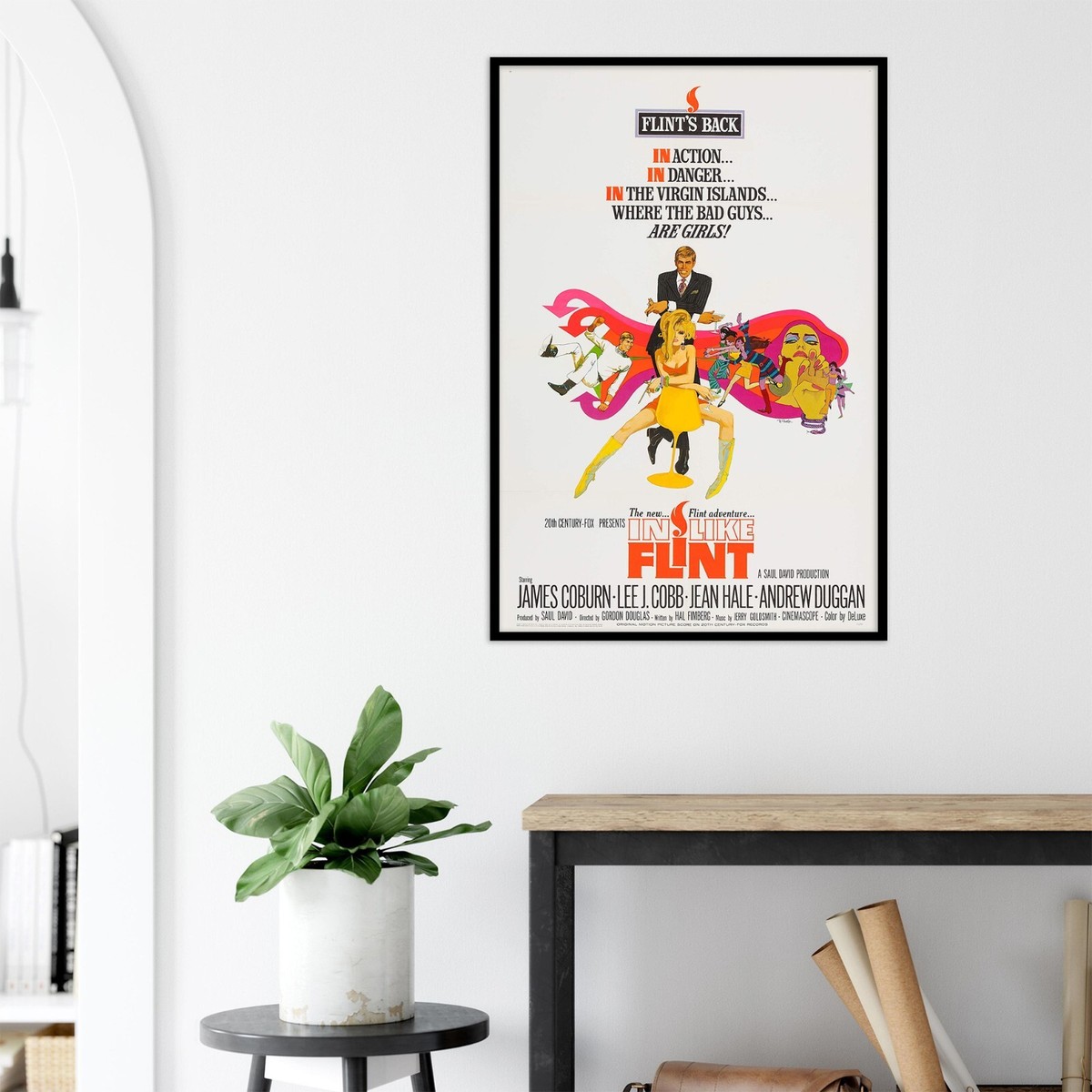 In Like Flint - James Coburn - Movie Poster - 1967 - US Release | eBay