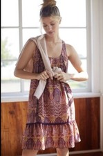 Anthropologie Tiny Moonrise Ruffled Mini Dress Size S