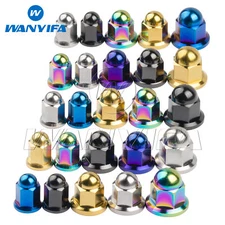 M6 M8 M10 Titanium Nut Hex Cap Screw Dome Head Nuts Ti Fastener Anodized Color
