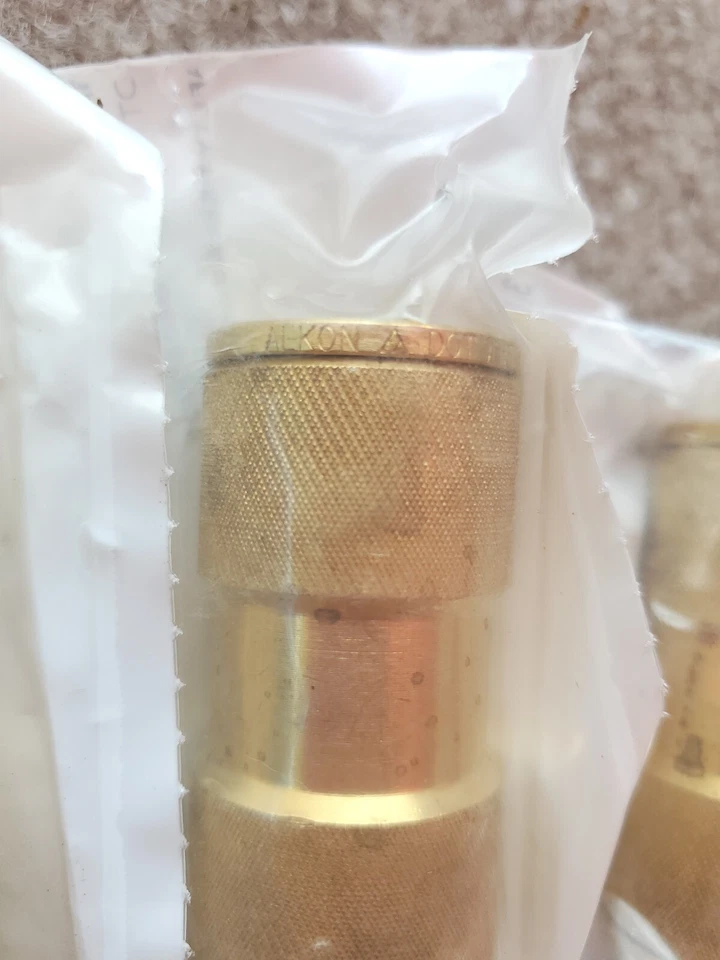 4 Brass Push-To-Connect 3/4" Straight Union DOT Nylon Tube Air Fitting ALKON LOT - Image 3 of 3