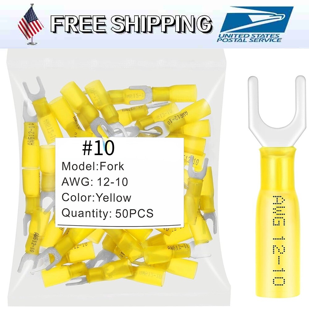 PBDNYD5-250 - Nylon Insulated Piggyback Terminals 12-10 AWG - Double - View #7