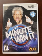 Minute to Win It (Nintendo Wii, 2010) Complete with Manual