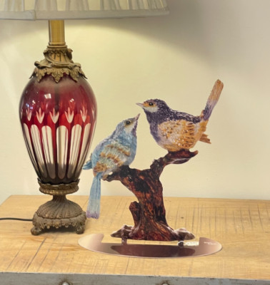 Keren Kopal Large Pop art hand-made metal sculpture --- '' Love birds ''