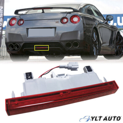 JDM Red Lens Rear Fog Light Lamp Fit 2012+ Nissan R35 GT-R GTR MY12 26580KB50A