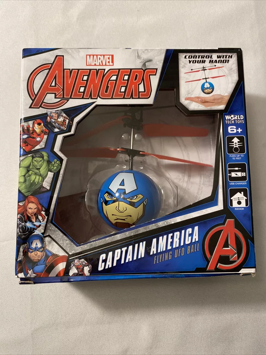 New World Tech Marvel Avengers CaptainAmerica IR flying UFO Ball Control w hand