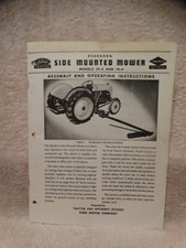 Ford Dearborn Side Mounted Sickle Bar Mower Assembly & Operating Manual ORIGINAL