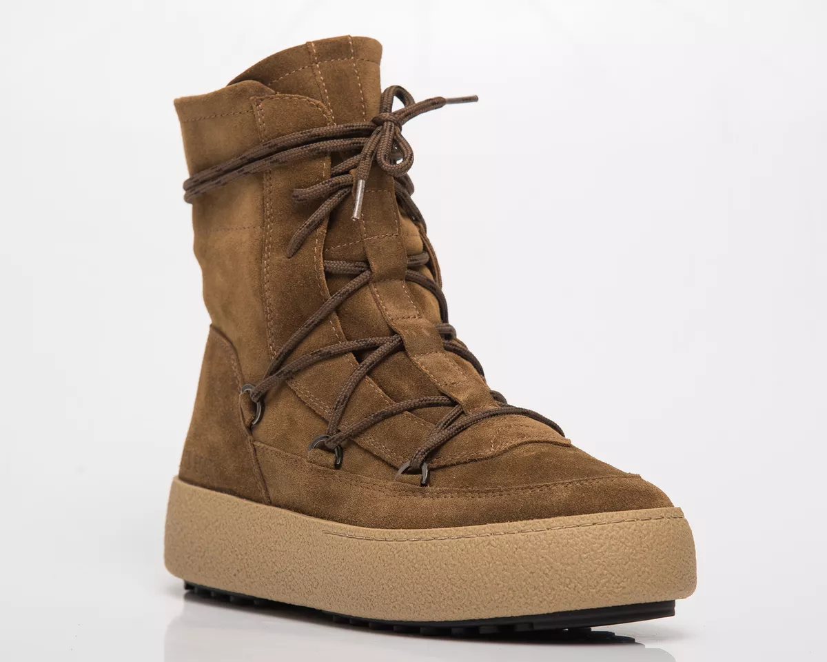 Moon Boot logo-print round-toe boots - Neutrals