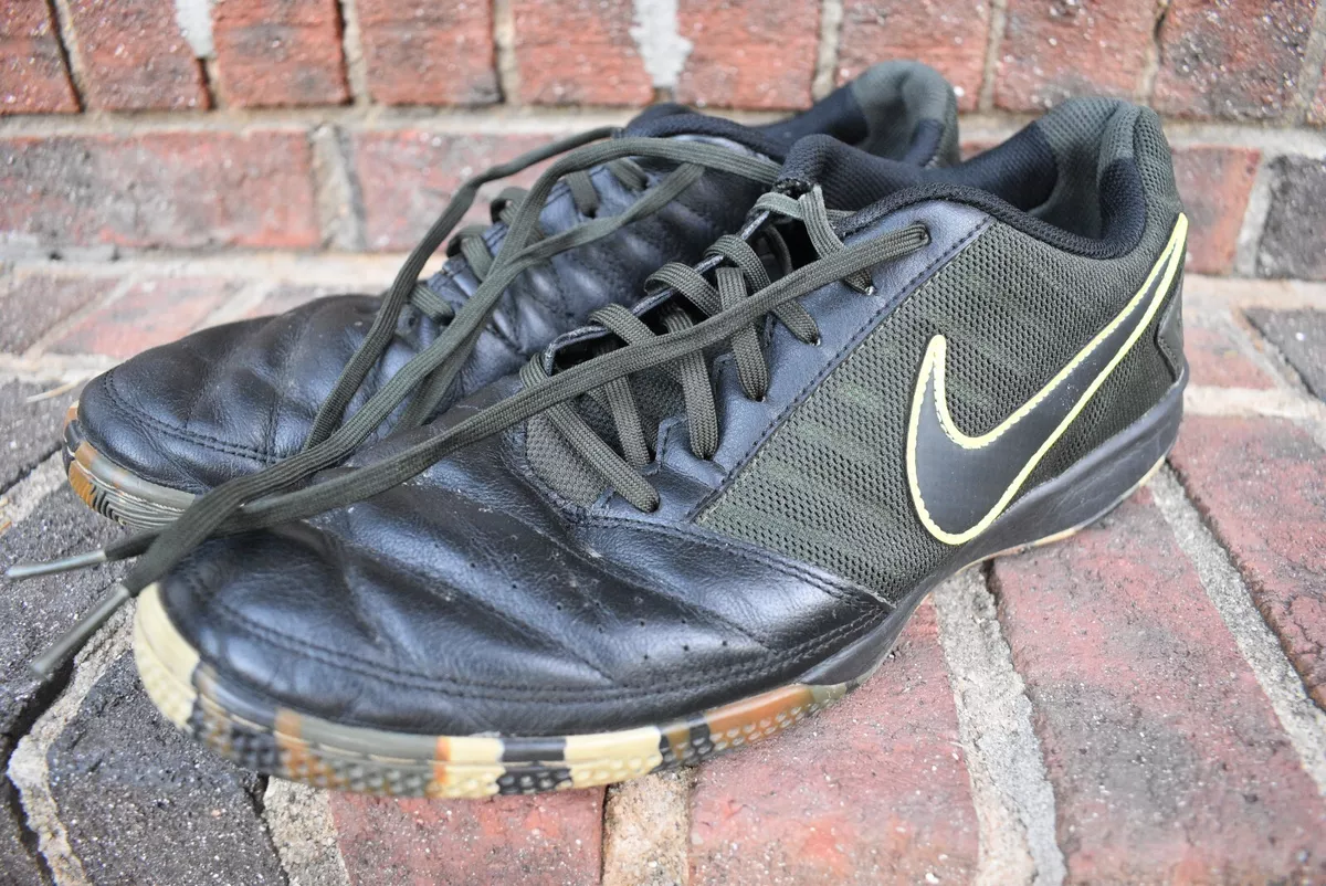 Nike Lunar Gato 2 Indoor Soccer Sneakers Men&#039;s Size US 11.5 Black Neon Camo AF eBay