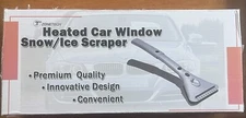 Zone Tech 12V Heated Electric Car Window Snow Ice Scraper Extendable LED NEW