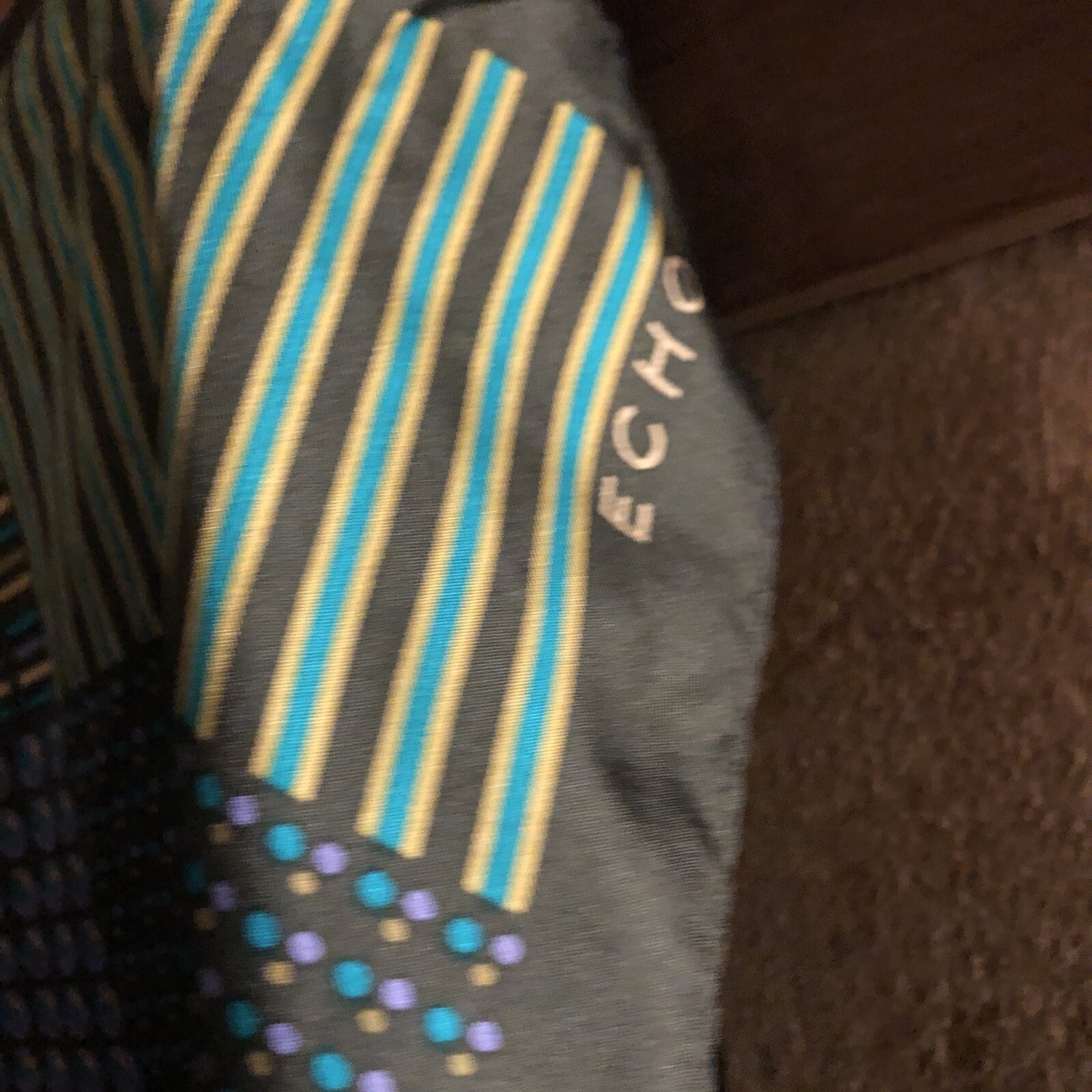 Echo 20" Square Scarf, Geometric Pattern...purple… - image 3