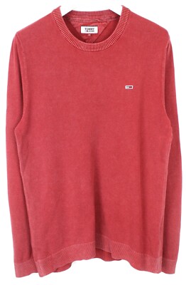 TOMMY HILFIGER Jeans Pullover Herren M (MEDIUM) Mischung Rundhals Engstrick