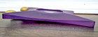 Aaron Brothers 3X3 Circle Girl's Diamond Picture Frame 1993 Purple W/Stand Used — photo 4