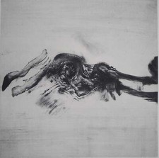 Zao WOU-KI : Composition abstraite dynamique, Affiche originale en sérigraphie