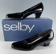 VTG 80s Selby Shoes Patent Leather Pumps Womens 8 4A NOS Never Worn in Box