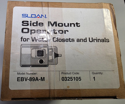 Sloan EBV-89A-M-CD Side Mount Operator Automatic Solenoid for WC & Urinals