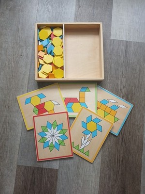 Melissa & Doug Pattern Blocks and Boards Learning Toy 