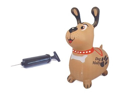 JAMARA Hüpftier Dog Molly HoppyDoo BPA frei In- & Outdoor 12+ Monaten mit Pumpe