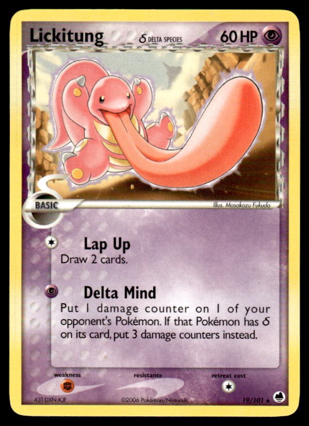 Dragon Frontiers #19/101 Lickitung (Delta Species)