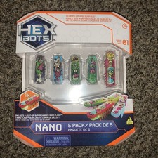 Hex Bots Hex Bug Nano 5 Pack 4 Mini Bots Bonus Flash Bot Series 1