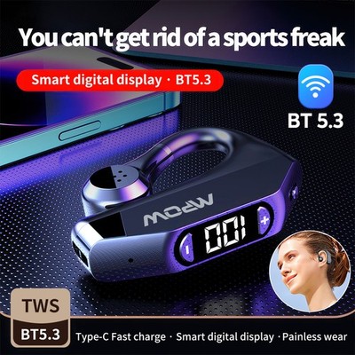 Mpow Bluetooth HiFi Wireless Earphone 180° Rotation Headset For Sports Business