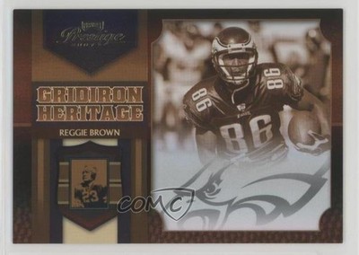 2007 Playoff Prestige Gridiron Heritage Holo-Foil 5/25 Reggie Brown #GH-44 0q1p