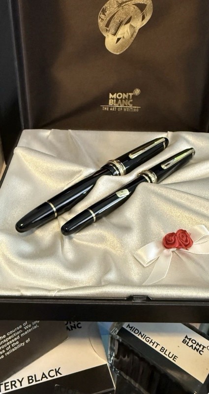Montblanc,”146, 144”,Solid Gold Ring,Wedding Set,NEW,(M),14K Nib,Germany 🇩🇪