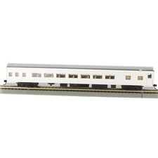 Bachmann 14208 Unlettered Aluminum 85' Smooth-Side Coach Passenger Car HO Scale