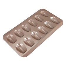 12 Tasse  Geformt Nonstick Madeleine Pan Kohlen Stoff Stahl Form Back Form 8174