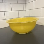 Vintage Pyrex Yellow 323 Mixing Nesting Bowl 1.5 Liter Clear Glass Bottom
