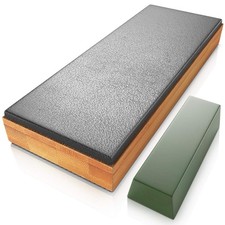 Sharp Pebble Premium Leather Strop for Knife Sharpening with Polishing Compou...