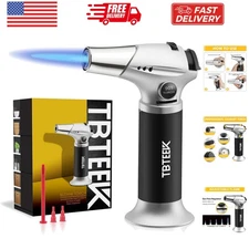 Butane Torch, Kitchen Torch Cooking Torch with Safety Lock & Adjustable Flame...