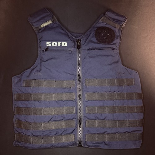 PB Tactical 3A Carrier Vest Size Medium 44 Blue Ballistic IIIA, Vented Padding