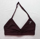 Gymshark Men's Light Support Minimal Halterneck Sports Bra DH3 Purple XS NWT