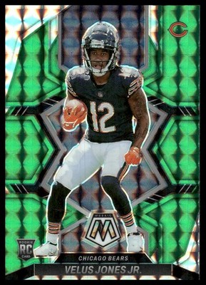 Velus Jones Jr. Rookie RC 2022 Panini Mosaic #337 Mosaic Green Chicago Bears
