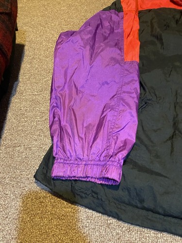 Vintage 1990s Umbro Black Purple And Pink Full Zip Windbreaker - Picture 2 of 14