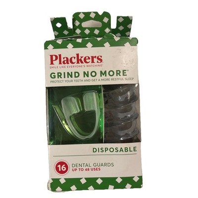 Plackers Grind No More Dental Night Guard for Teeth Grinding, 16 Count, new