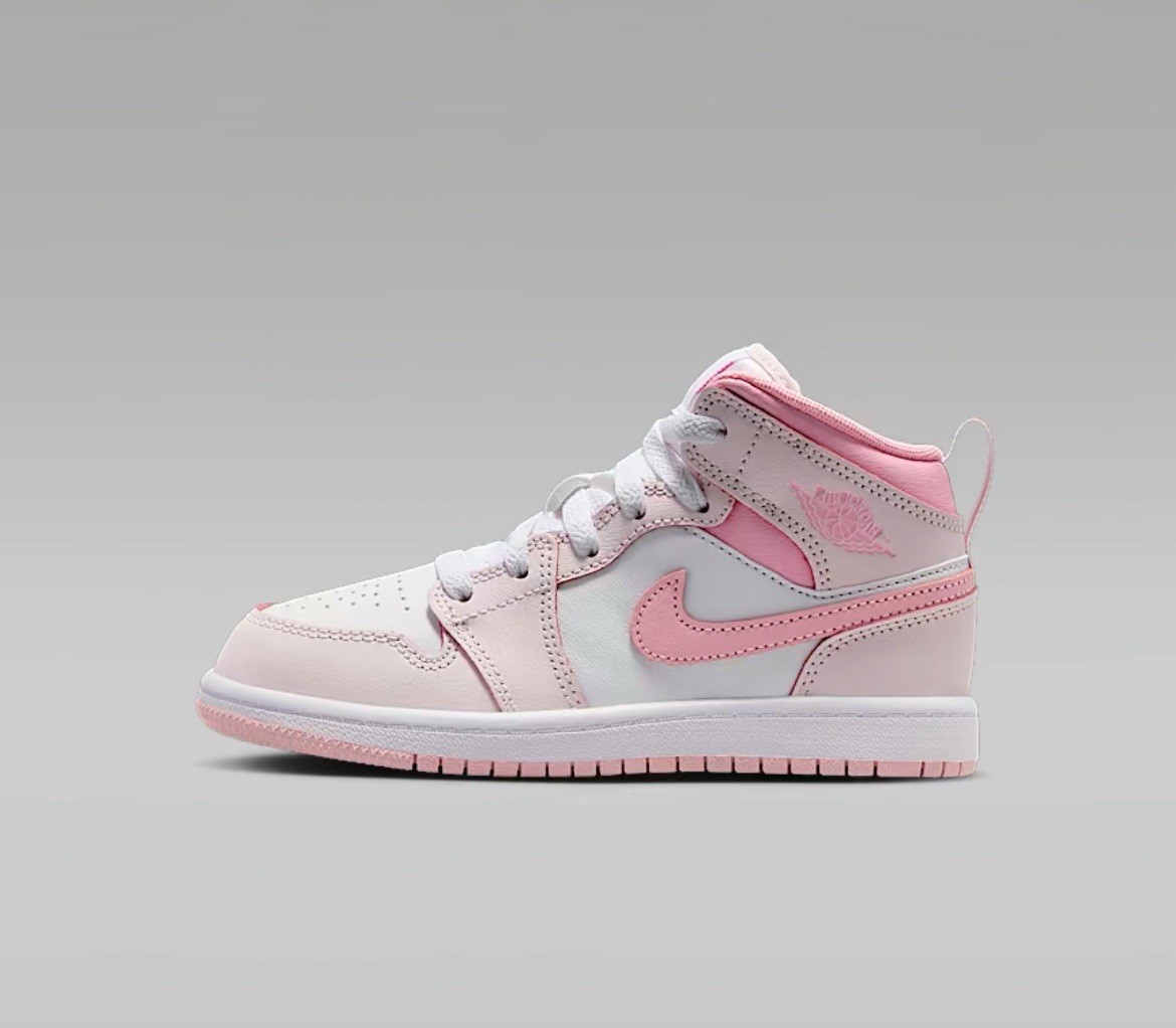 New Nike Jordan 1 Mid Pearl Pink/white Preschool Size 11C-3Y | eBay