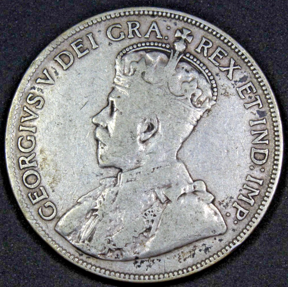 1932 Canada 50 Cent Key Date Fine Plus 19,213 Mintage KM 25a Free Shipping - Image 2 of 4