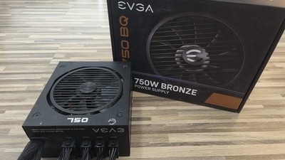 EVGA 750 BQ 750W Bronze plus, SEMI-MODULAR, all cables plugged, OVP