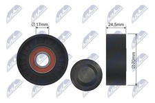 Riemenspanner Keilrippenriemen NTY RNK-MS-020 Kunststoff für MITSUBISHI COLT 6