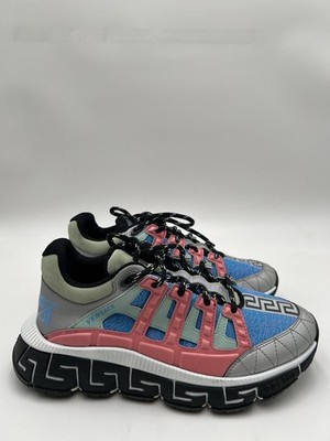 Women s Versace Trigreca Low-top model in the ''Silver Sky Bright Coral Size 39.5