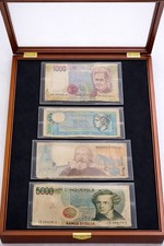 Lot of 4 Italian Lire Banknotes 500 1000 2000 50000 Circulated Vintage Italy