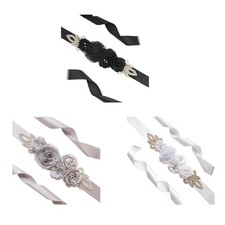Cintura da sposa con fiori, accessori per abiti da donna