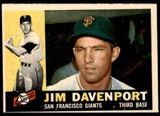 1960 Topps Set Break Jim Davenport #154 EX-EXMINT