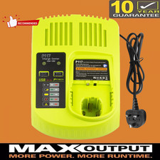 P117 Fast Charger For RYOBI For One Plus P108 18V High Capacity Lithium Battery