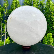 Bola de cristal de cuarzo cristal blanco 14,77 lb reparación Reiki